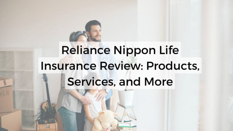 happy family looking through the window while having Reliance Nippon Life Insurance
